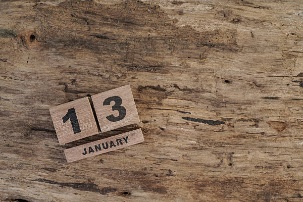istock wooden calendar for january 491530552