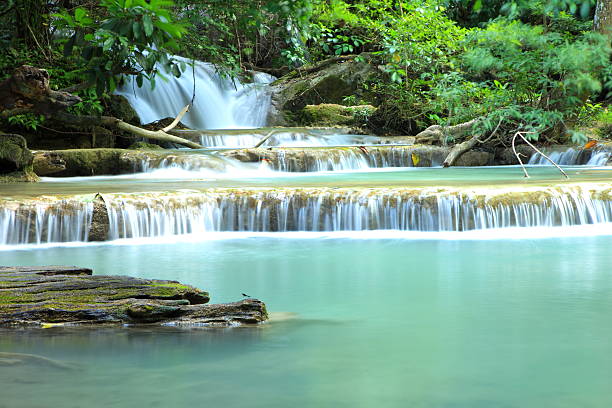 istock Paradise Waterfall located in deep forest of Thailand. 491539804