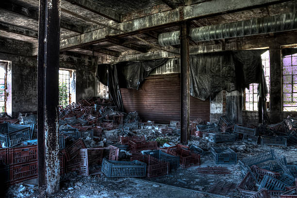istock red and blue crates in an old mill 491540820