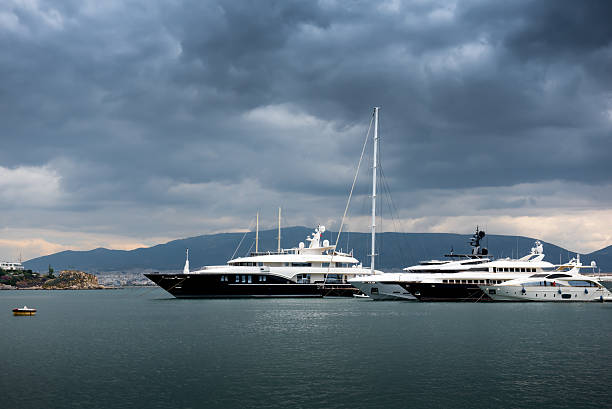 istock Luxury yachts and sailboats 491542406