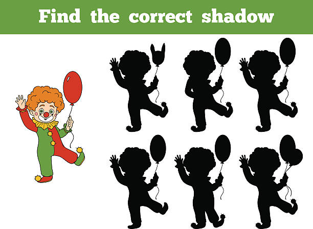 finden sie die richtigen shadow: halloween-zeichen (leopard - jester joker clown silhouette stock-grafiken, -clipart, -cartoons und -symbole