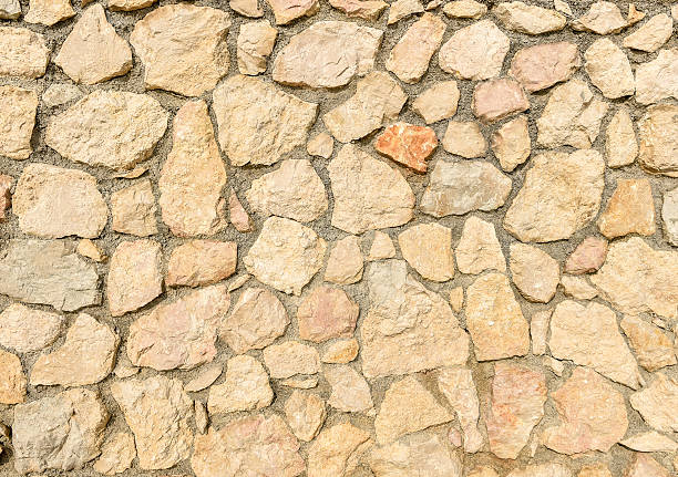 istock Natural yellow pavement stone for floor, wall or path. 491542830