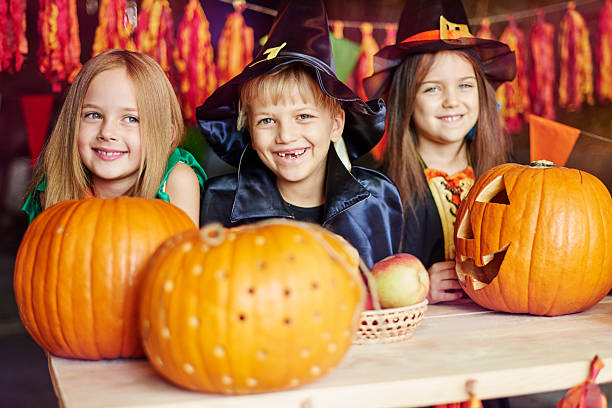 istock Witch, Pumpkin and Wizard- they look cute 491557214
