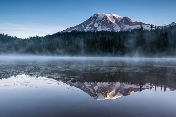 Mt. Rainier at reflection lake