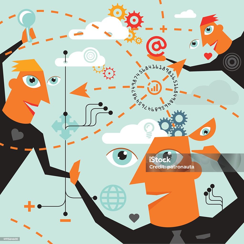 Brainstorming Abstract Brainstorming Illustration Stock Illustration - Download Image Now ...