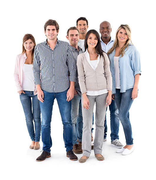 istock Happy multi-ethnic group of casual people 491564668