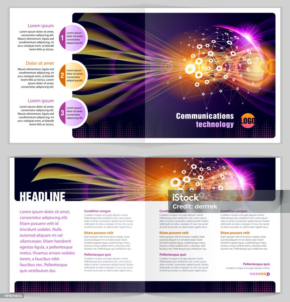Communication Technology Graphics Design Graphic Design Template Communications Technology Stock Illustration ...