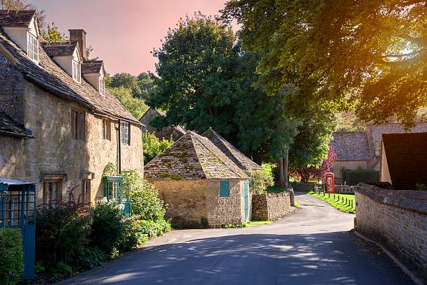 istock Cotswold village at sunset 491576636