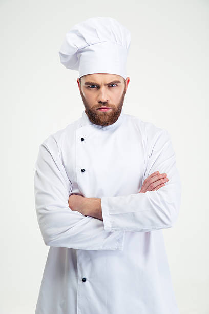 istock Male chef cook standing with arms folded 491578020