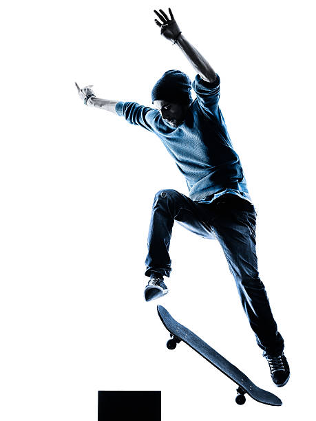 istock man skateboarder skateboarding silhouette 491578312