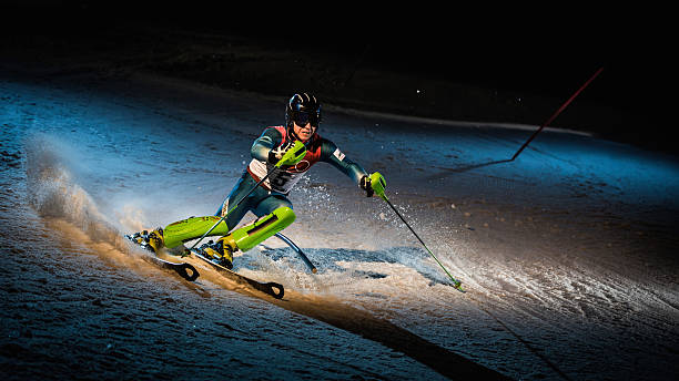 스키복 월드컵 - skiing sports helmet powder snow ski goggles 뉴스 사진 이미지