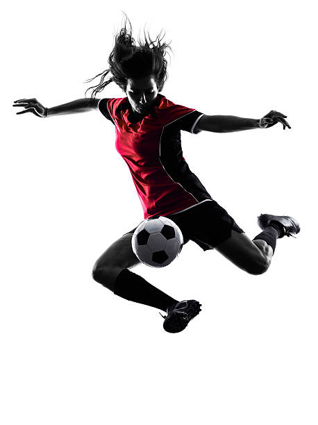 istock woman soccer player isolated silhouette 491578338