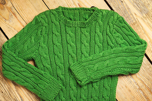 istock Baby boy green sweater 491600220