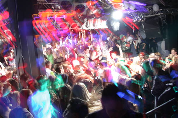 istock Blurred background :Dance people in the party. 491601624
