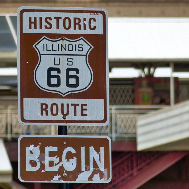 istock Chicago- Route 66, public road, road, legend 491602192