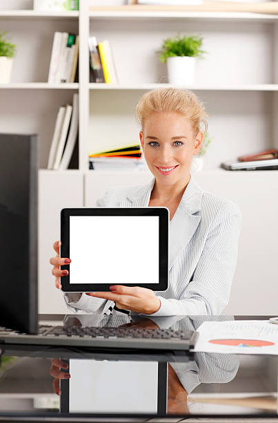 istock Businesswoman with digital tablet 491603876