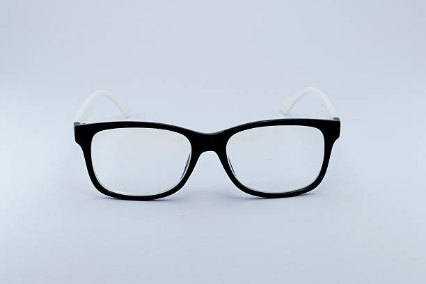 istock Black glasses to improve eyesight isolated on white background 491605774