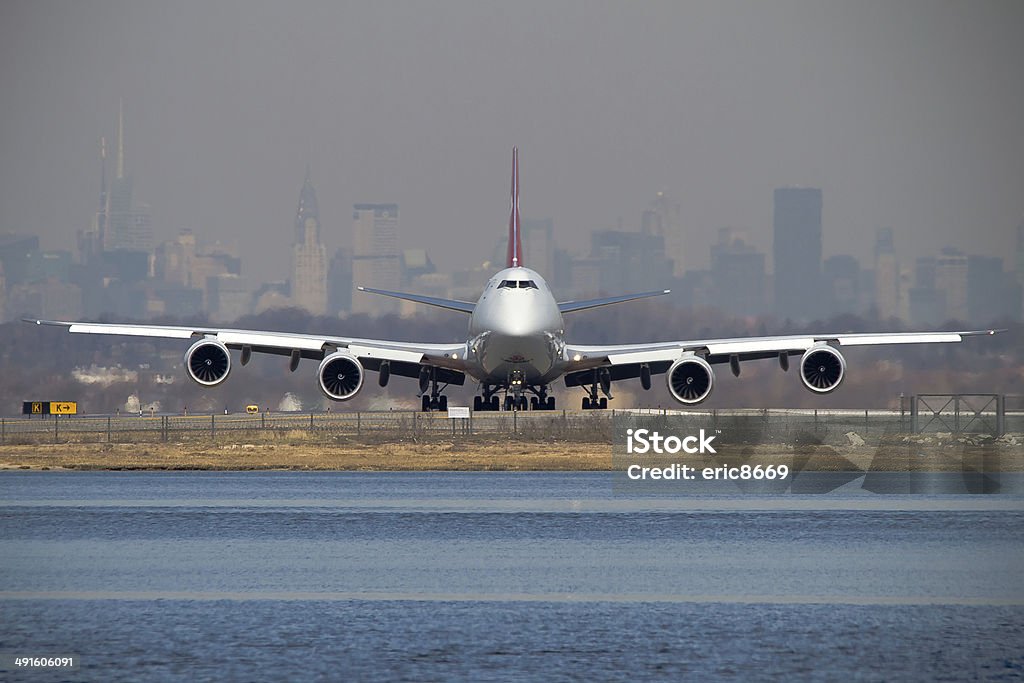 Boeing 747-800 - Foto stock royalty-free di Aeroporto