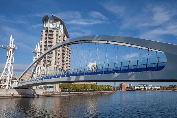 istock Millennium Bridge Salford Quays.Manchester 491608241