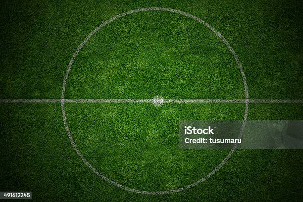 Center Soccer Field Stadium Stock Photo - Download Image Now - Soccer Field, Soccer, Soccer Ball