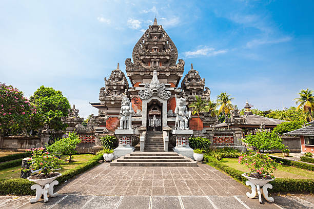 Indonesia Mini Park The Balinese style Indonesia Museum, Jakarta jakarta stock pictures, royalty-free photos & images