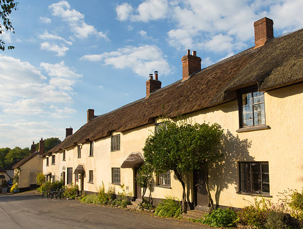 istock Broadhembury village East Devon with thatched cottages in Blackdown Hills 491619686