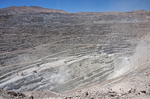 Chuquicamata, the second biggest open pit copper mine in the world, Atacama, Chile