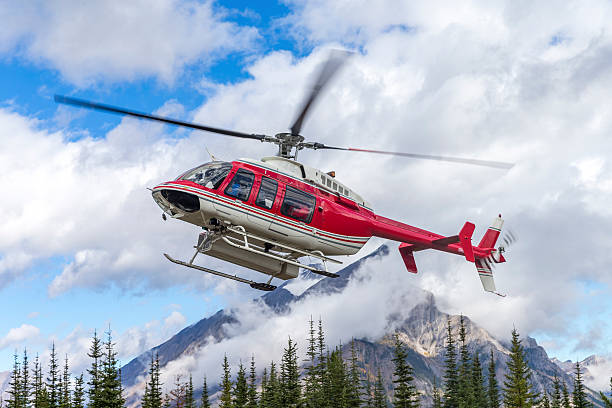 istock Helicopter in the air 491622462