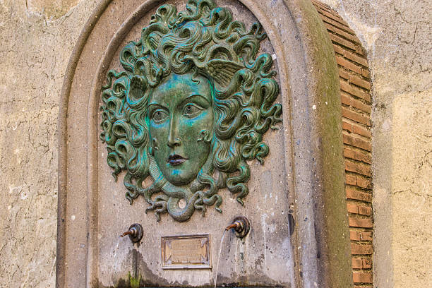 Fountain of Medusa in Nemi 2 Fountain of Medusa in Nemi 2 Artemis stock pictures, royalty-free photos & images