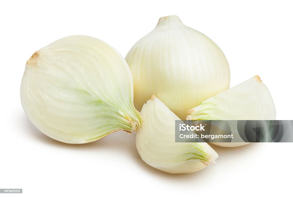 onions white onions isolated 2015 Stock Photo