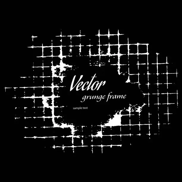 Vector illustration of Grunge frame
