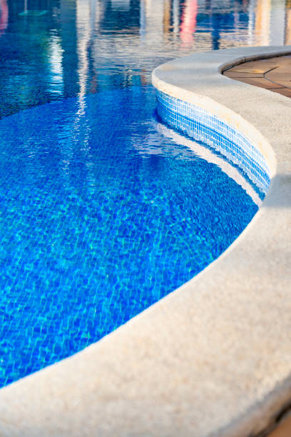 istock Beautiful outdoor swimming pool 491633024