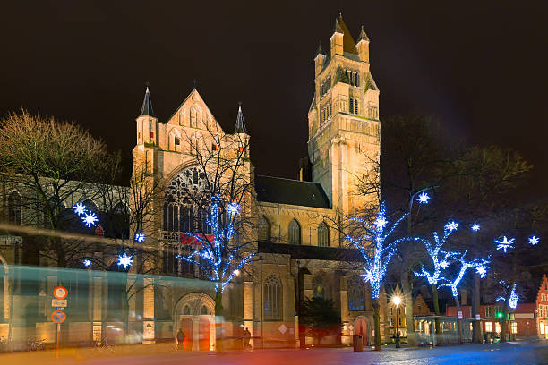 istock Christmas Sint-Salvator Cathedral, Bruges, Belgium 491633204