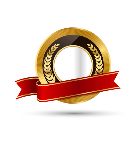 Golden Premium Quality Best Labels Collection Isolated on White Golden Premium Quality Best Labels Collection Isolated on White Background suitable upper stock illustrations