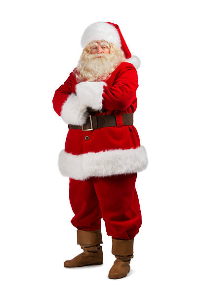 istock Santa Claus standing isolated 491635102