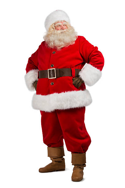 istock Santa Claus standing isolated 491635172
