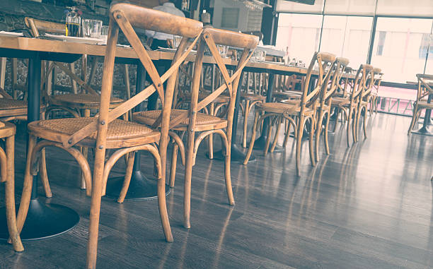 istock Restaurant Seating in Vintage Color 491641224