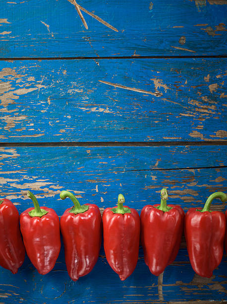 Red organic pepper stock photo