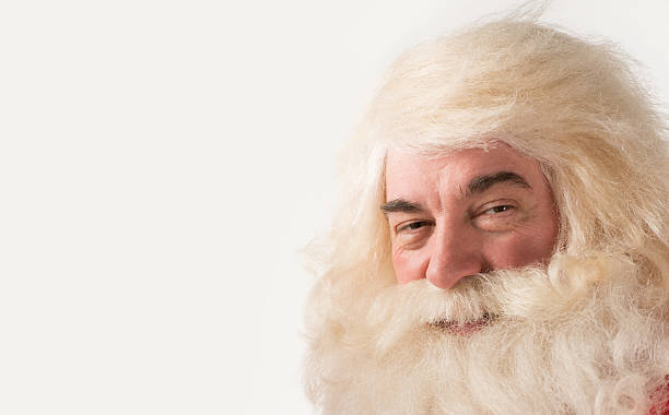 istock Santa Claus portrait smiling over a white background 491642810