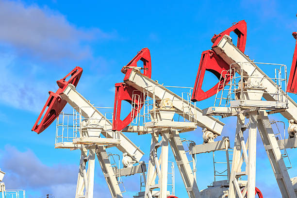 oil and gas production stock photo
