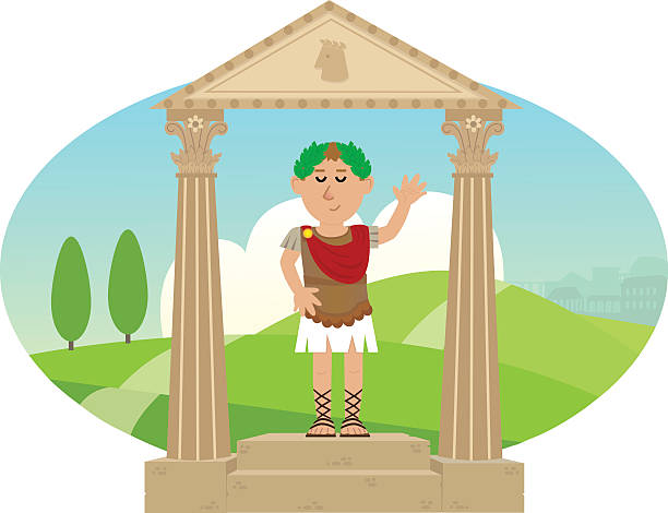 illustrazioni stock, clip art, cartoni animati e icone di tendenza di giulio cesare - julius caesar