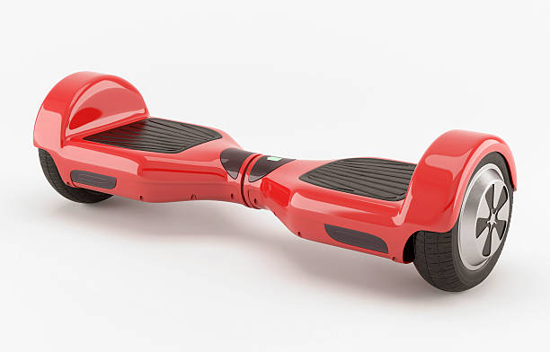 Two wheel electric self-balancing scooter. Red Self-Balancing two wheel electric scooter. Alternative transport. hoverboard stock pictures, royalty-free photos & images