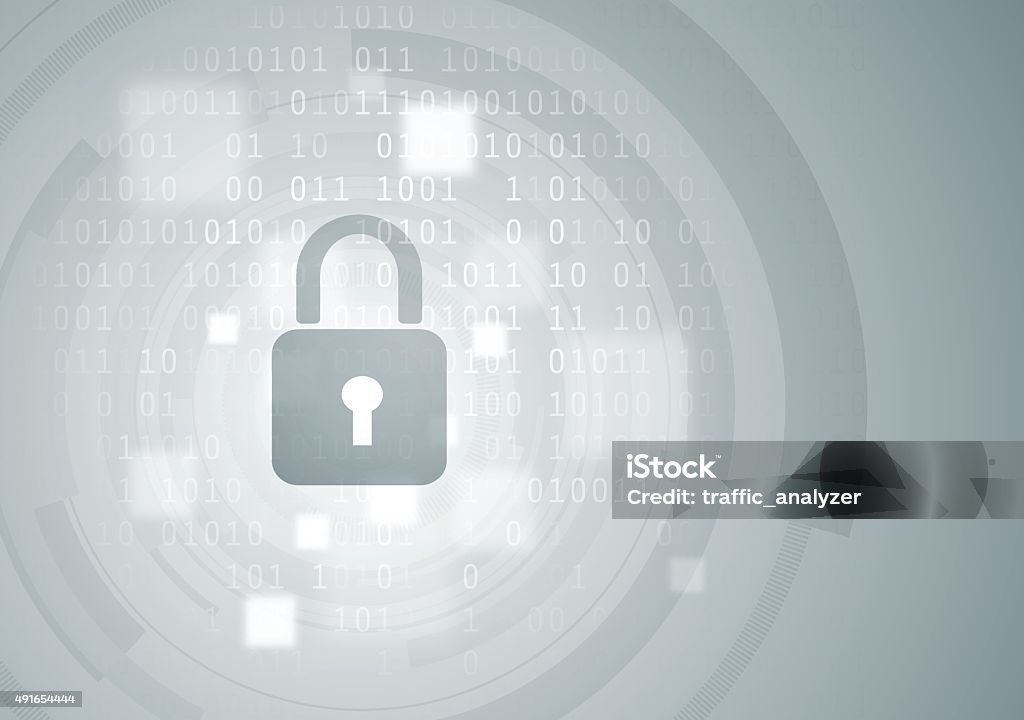 Abstract Code Background Lock Stock Illustration - Download Image Now ...