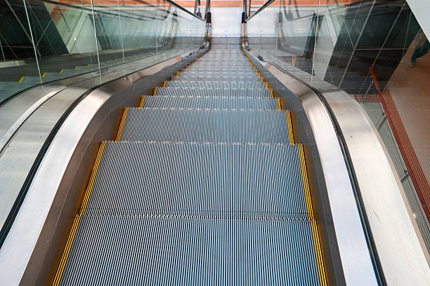 istock The down escalator and a lot of space for text 491655190