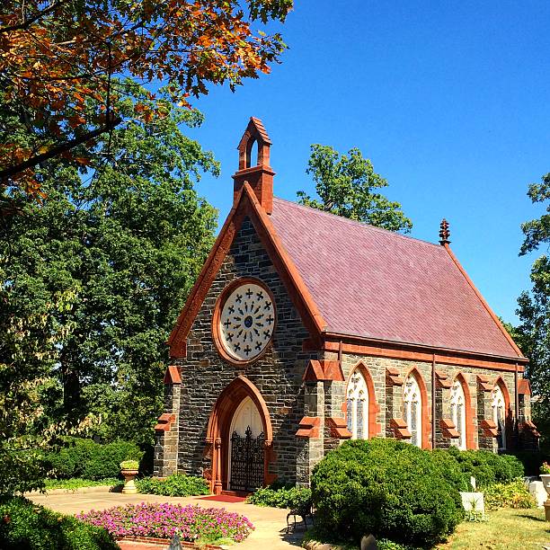 istock Chapel at Oak Hill Cemetary, Washington DC 491656804
