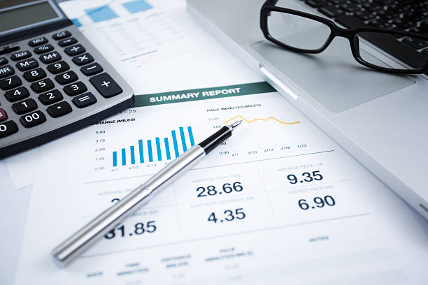 istock Businessman analyzing investment charts with laptop 491664277