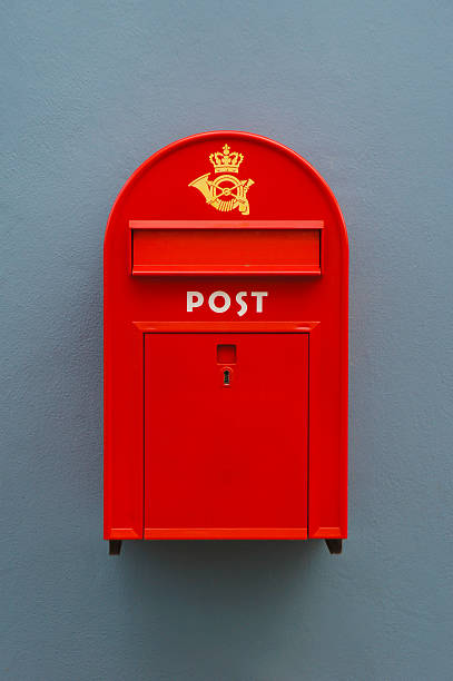 Red Postbox stock photo