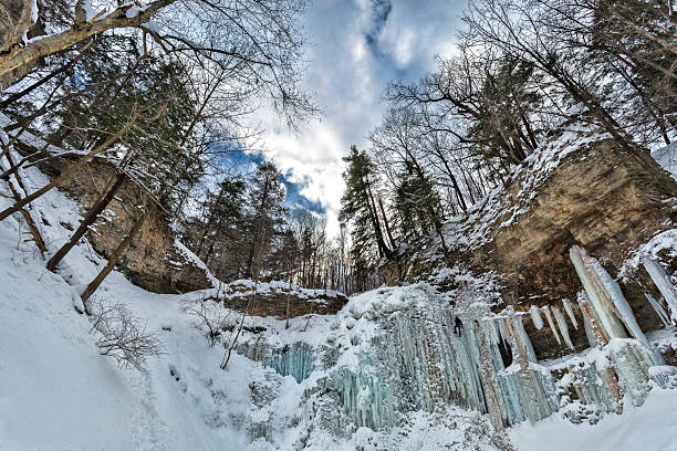 istock Gorge of Frozen Falls 491667998