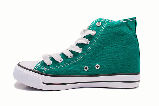 istock profile of a green sneaker 491668050