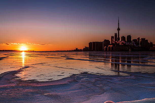 istock Dark Sunset of Toronto 491668628